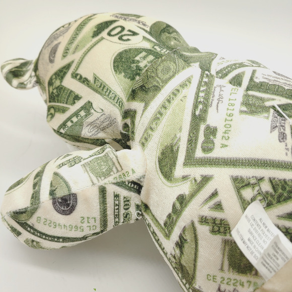 USA American Dollar Plush Money Bear Nanco 2007 Stuffed Animal Toy 15 inch - Picture 6 of 9